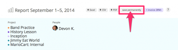 save permanently button