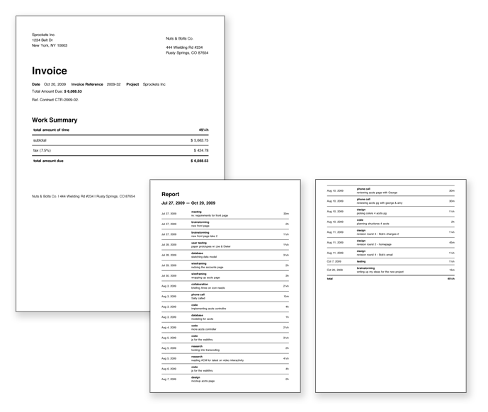 Invoicing (zoomed in)